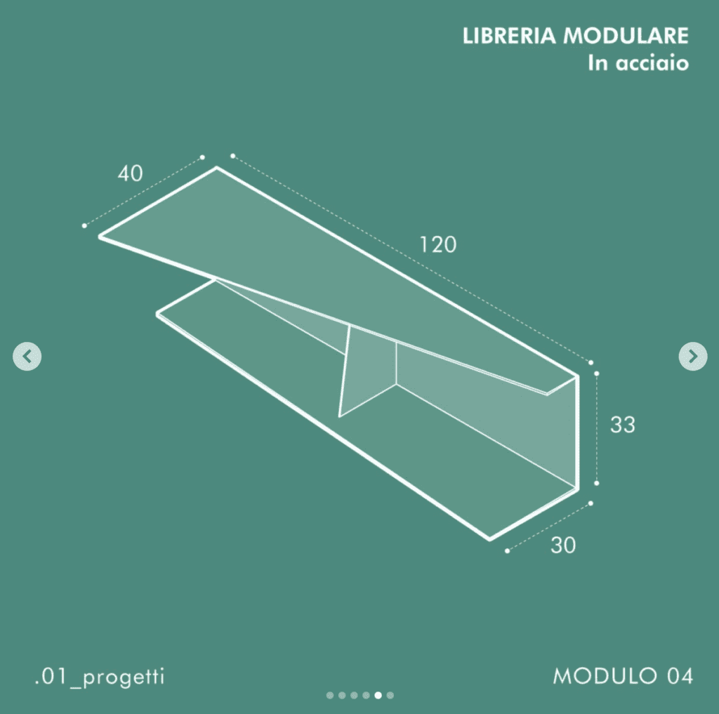 costruzione libreria modulare